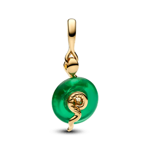 Charm Colgante Serpiente Verde de Cristal de Murano