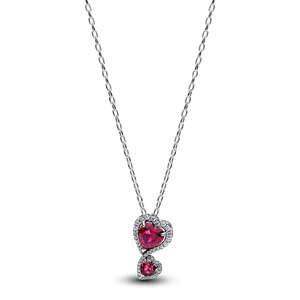 Collar Halo Rojo Corazones