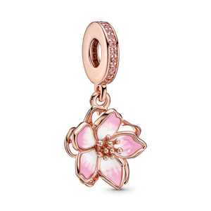 Charm Colgante Flor de Cerezo Rosa