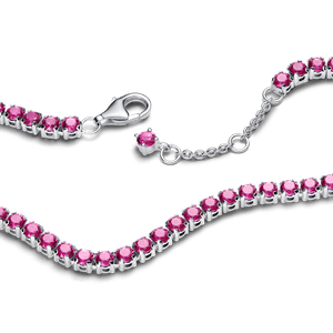 Brazalete Tenis Rosa Brillante