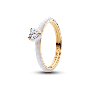 Anillo Corazón Chakra Blanco