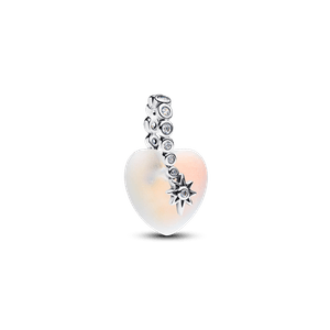 Charm Colgante Corazones y Estrella Fugaz