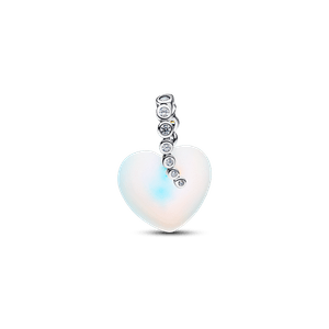 Charm Colgante Corazones y Estrella Fugaz