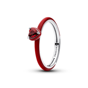 Anillo Corazón Chakra Rojo